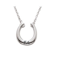Sterling Silver Lucky Horseshoe Necklace