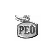 P.E.O. Letter Tag Charm