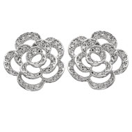 Silhouette Rose Earrings
