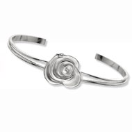 Whimsical Rose Cuff Bracelet