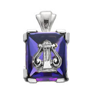 *Amethyst Cushion Pendant