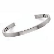 Brushed Silver Cuff Bracelet
