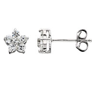Violet Cubic Zirconia Earrings