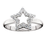 Cubic Zirconia Star Ring