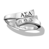 Swirl Ring with Cubic Zirconia Accents