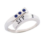 Swirl Ring with Sapphires