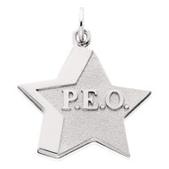 Raised Star Charm
