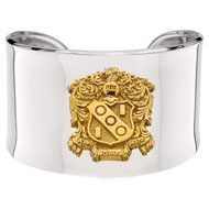 Two Tone Wide Band Cuff Bracelet