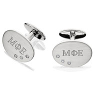 Oval CZ Cufflinks