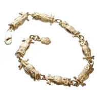 Modeled Owl Bracelet w/Mini Crest