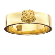 Narrow Band Crest Ring