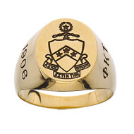 Oval Incised Cofa Ring