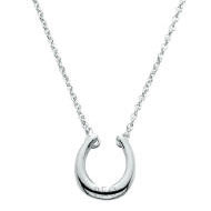 Sterling Silver Lucky Horseshoe Necklace
