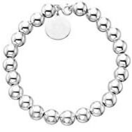 Bead Bracelet with Round Engraved Greek Letter Tag