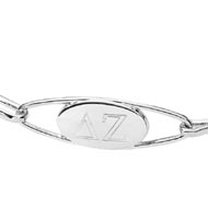 Bangle Bracelet with Engraved Letters