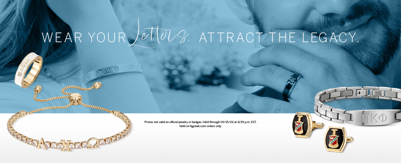 Wear Your Letters. Attract the Legacy.