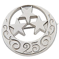 Silver Circle Pin,  SS