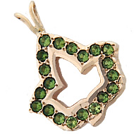 Peridot Ivy Leaf Pendant