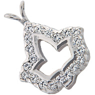 Diamond Ivy Leaf Pendant