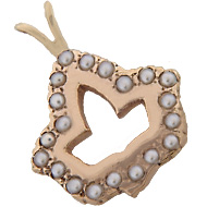 Pearl Ivy Leaf Pendant