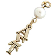 Large Letter Lavaliere with Pearl Large Letter Lavaliere with Pearl