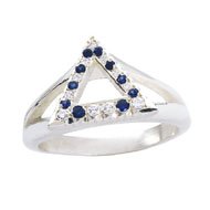 Jeweled Delta Ring