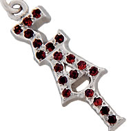 Sterling Silver Ruby Lavaliere