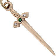 Jeweled Dagger Charm