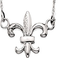 Fleur-de-lis Festoon Necklace