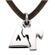 Superimposed Greek Letters Charm