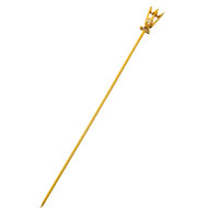 10K Single Pearl Trident Stickpin Guard