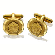 Round Ribbon Border Cufflinks