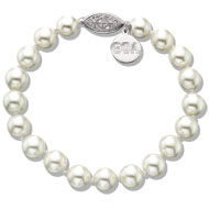 Pearl Bracelet with Filigree Clasp