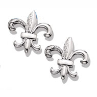 Sterling Silver Fleur-de-lis Earrings
