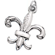 Sterling Silver Fleur-de-lis Charm