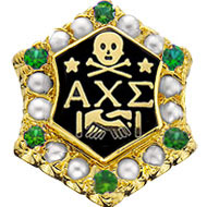 Crown Pearl Badge with *Emerald Points