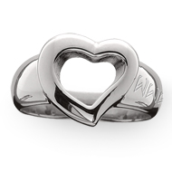 Sterling Silver Aphrodite's Heart Ring Sterling Silver Aphrodite's Heart Ring