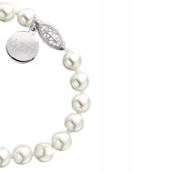 Large Pearl Bracelet with Sterling Tag