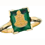 *Emerald Cushion Ring
