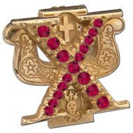 Crown Garnet Badge