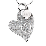 Sparkling Hearts Charm Necklace
