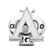 Plain Badge with Tiffany-set CZ