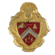 Enameled Crest Button