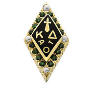 Standard Crown Emerald Badge with Pearl Points
