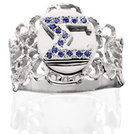 Aurora Sapphire Filigree Ring