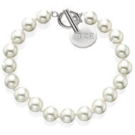 Large Pearl Bracelet with Tag