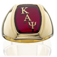 Classic Ring with Encrusted Letters