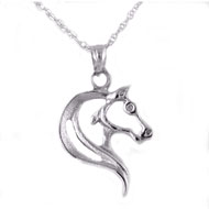 Abstract Horse Necklace