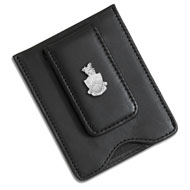 Leather Money Clip with SS Coat of Arms