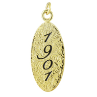 1901 Honor Roll Oval Charm